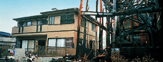 延焼の影響が少なかったパナソニックホームズの住宅