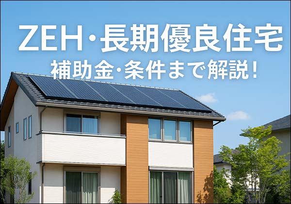 【保存版】ZEH住宅と長期優良住宅の違い｜補助金・費用・メリットまとめ